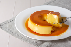 Una receta de flan con un truco particular.