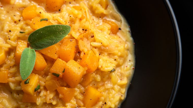 Esta risotto de calabaza es perfecta ¡probala!