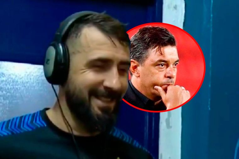 Pratto bromeó sobre la faltante de delantero centro que tiene River. Foto: TyC Sports