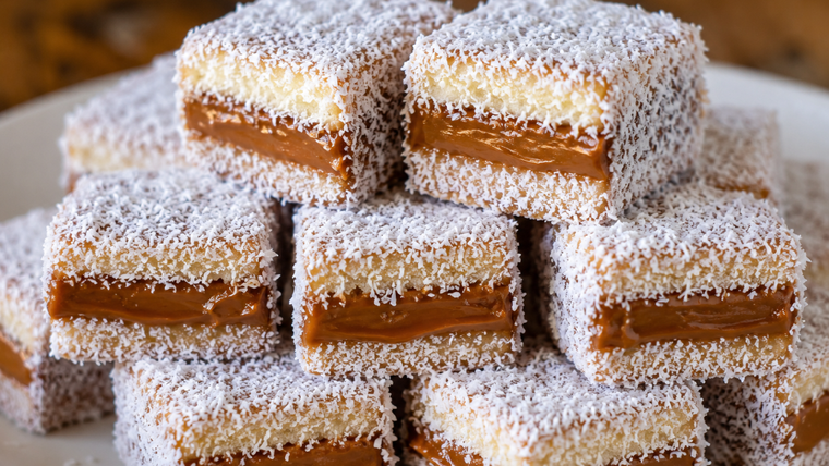 Para sorprender a todos con esta receta estos cuadrados de coco y dulce de leche son un diez