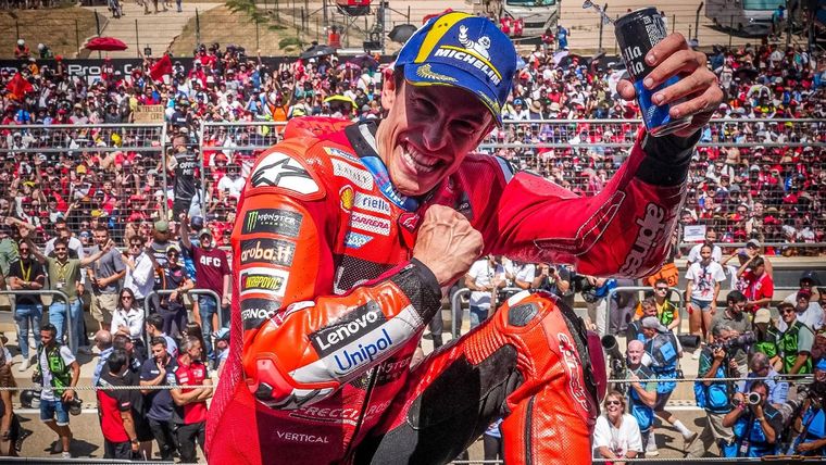 El español Marc Márquez se impuso en el Gran Premio de Aragón de MotoGP