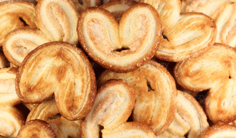 Pasos simples para hacer palmiers con azúcar en casa Foto: Vecteezy