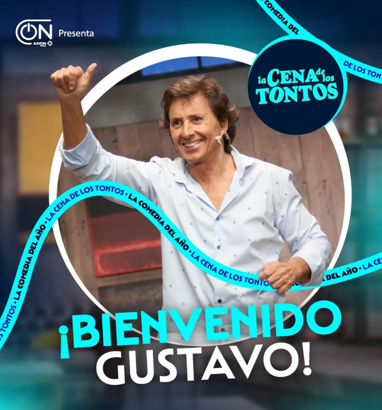 Gustavo Bermúdez reemplazó a Mike Amigorena. Foto: Instagram/ @lacenadelostontos. Gustavo Bermúdez reemplazó a Mike Amigorena. Foto: Instagram/ @lacenadelostontos.