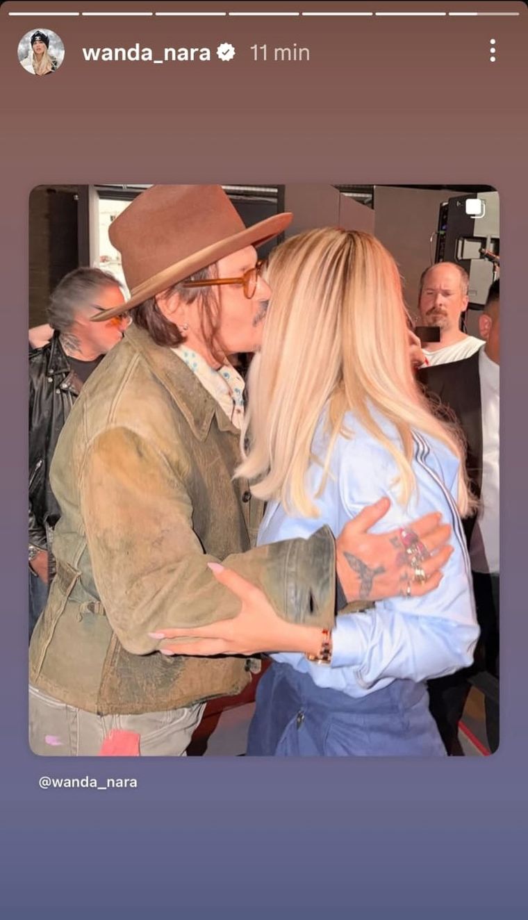 Wanda Nara compartió en sus historias el momento del épico encuentro. Wanda Nara compartió en sus historias el momento del épico encuentro.