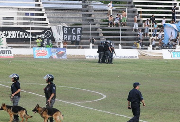 Sólo ocho minutos de fútbol.
