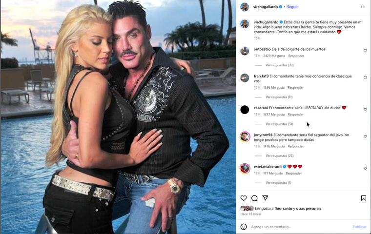 La vedette compartió una foto de archivo en redes. La vedette compartió una foto de archivo en redes.