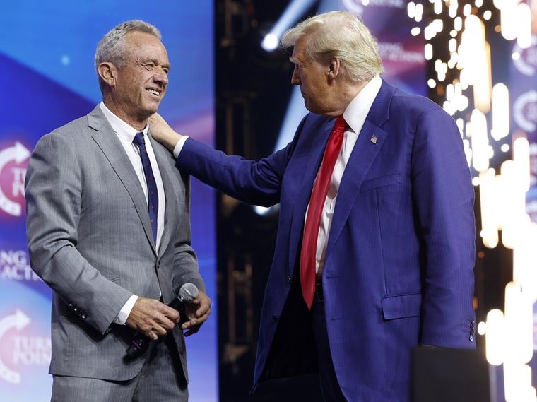 Robert Kennedy Jr. junto al presidente electo Donald Trump Foto: X