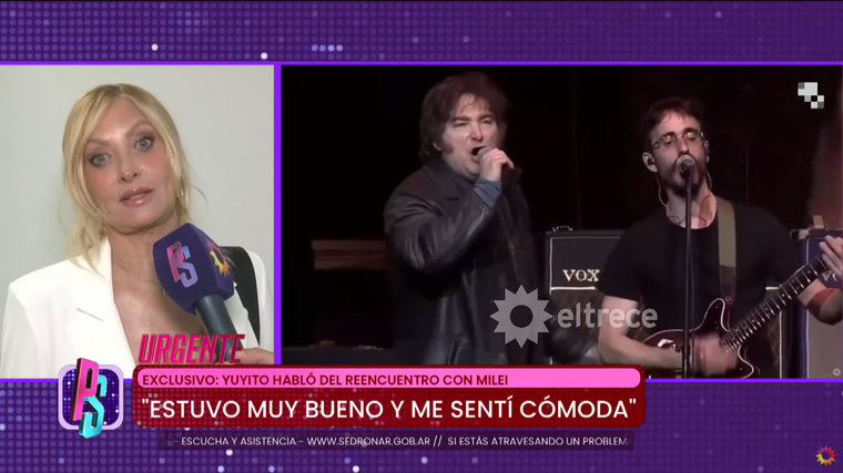 Yuyito González se refirió al show de Javier Milei. Foto: captura de video YouTube/ El Trece. Yuyito González se refirió al show de Javier Milei. Foto: captura de video YouTube/ El Trece. 