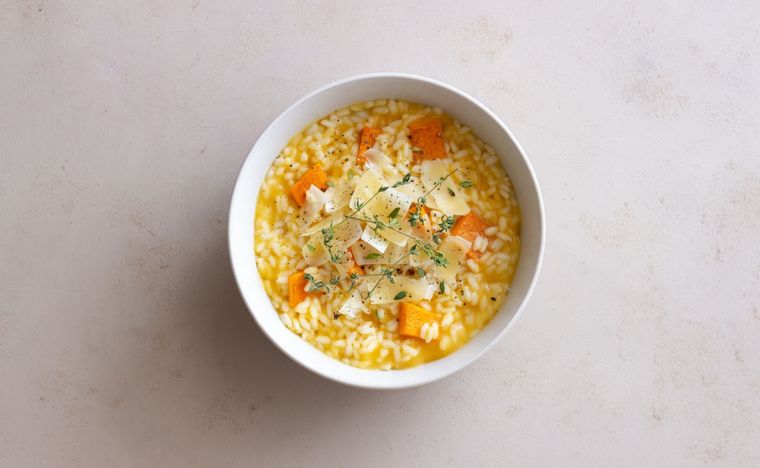 Risotto de calabaza Una receta simple y deliciosa para hacer en pocos minutos. Foto: Shutterstock