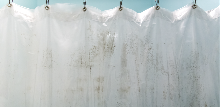 Dado que las cortinas están expuestas constantemente a un ambiente húmedo y poco ventilado, es común que, poco a poco, se le formen molestas manchas de moho. Foto: Shutterstock
