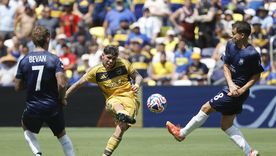 Carlos Palacios le respondió de manera desafiante a los hinchas de Boca. Foto: EFE Carlos Palacios le respondió de manera desafiante a los hinchas de Boca. Foto: EFE