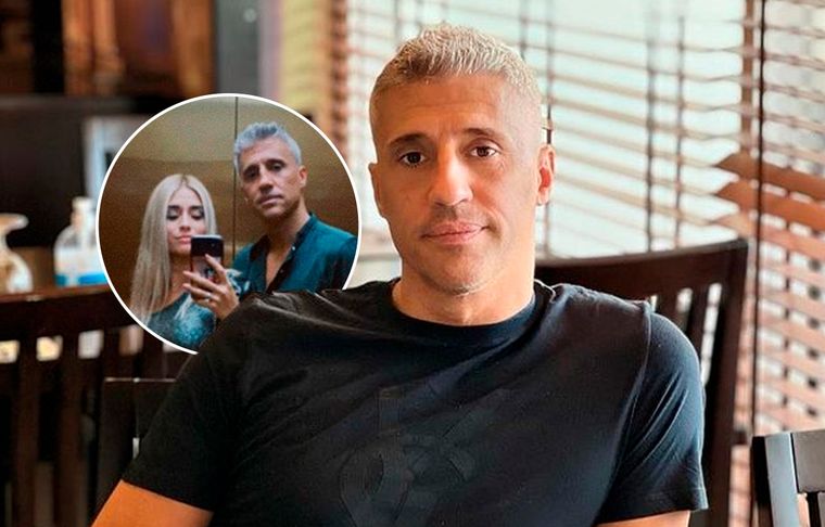 Hernán Crespo El exdelantero blanqueó su noviazgo con Antonella Silguero, una joven 18 años menor que él.