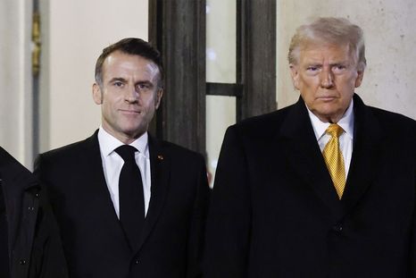 Emmanuel Macron y Donald Trump durante un pasado encuentro. Foto NA Emmanuel Macron y Donald Trump durante un pasado encuentro. Foto NA