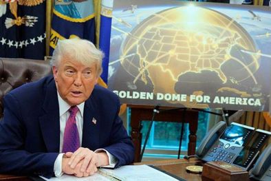 MDZol | Trump anuncia la construcción de un domo dorado para la defensa aérea de EE.UU. Foto: BBC.