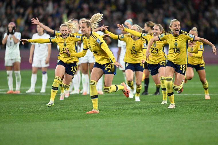 Las suecas sacaron del mundial a las vigentes campeonas. Foto: EFE