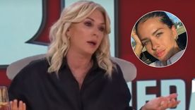 El momento exacto en que reveló el explosivo dato sobre el backstage de la China Suárez. / Captura TV El momento exacto en que reveló el explosivo dato sobre el backstage de la China Suárez. / Captura TV