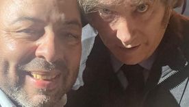 Lalo Creus y el presidente Milei. El matancero cree que hay en ciernes un golpe de mercado.