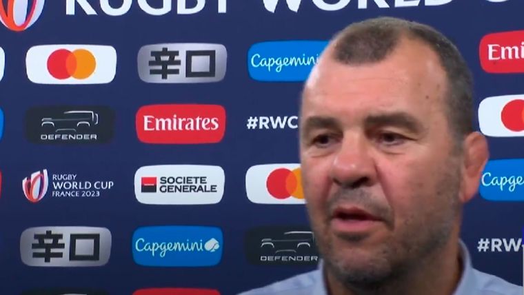 Cheika, entrenador australiano de Los Pumas, y una pregunta que no le gustó tras la clasificación a semis.