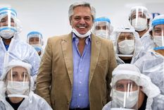 Alberto Fernández anunciará el inicio de la producción de las Sputnik en Argentina Foto: AFP