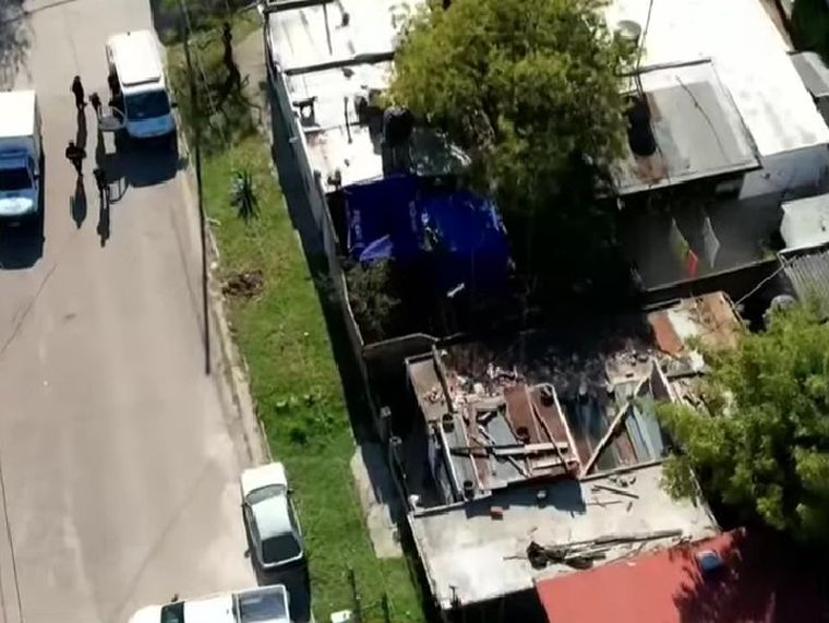 La casa de Florencio Varela donde aparecieron las chicas.