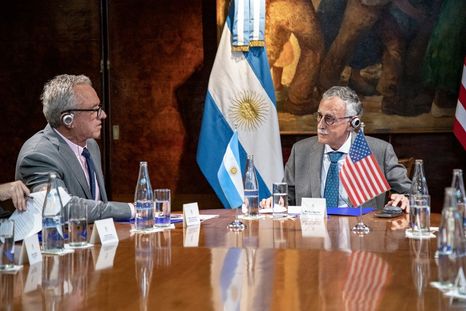 El ministro nacional del área de Salud recibió a su homónimo norteamericano. Foto: Cuenta de X @MarioLugones_ar El ministro nacional del área de Salud recibió a su homónimo norteamericano. Foto: Cuenta de X @MarioLugones_ar
