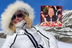 De cumple La supermodelo sopló las velitas en un paraíso invernal.