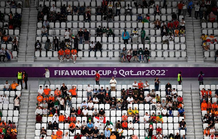 Butacas vacías, una imagen que, en mayor o menor medida, se repite en cada partido de Qatar 2022.