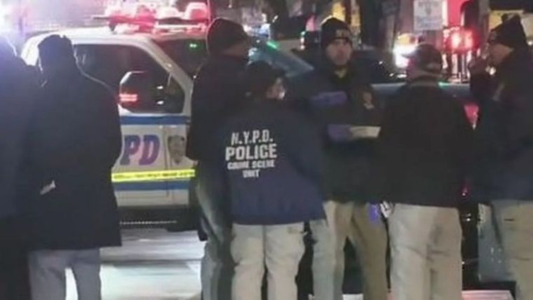 El operativo policial tras el tiroteo en Nueva York.