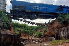 Afortunadamente, el maquinista llegó a cruzar la trompa del tren, evitando así una fatalidad Foto: X