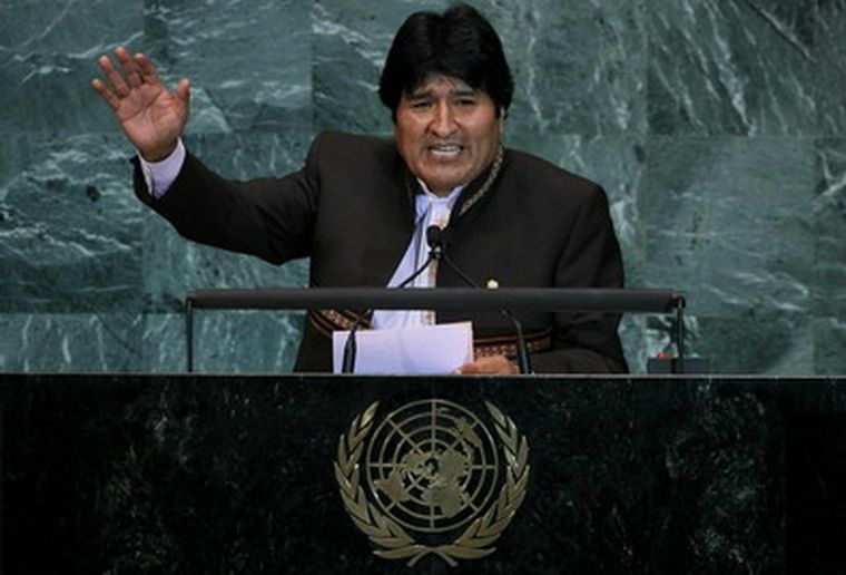 Morales habló ante el Consejo de la ONU. Foto: AFP