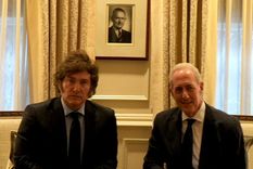 El Presidente Javier Milei se reunió en Nueva York con el Presidente del Consejo de Relaciones Exteriores, Michael Froman Foto: Prensa Javier Milei