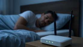 Dormir con el router WiFi encendido no es peligroso, pero mantenerlo demasiado cerca del cuerpo podría interferir en la calidad del sueño. Dormir con el router WiFi encendido no es peligroso, pero mantenerlo demasiado cerca del cuerpo podría interferir en la calidad del sueño.