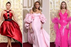 Selena Gomez, Jennifer Lopez y Margot Robbie en los Globos de Oro 2024.