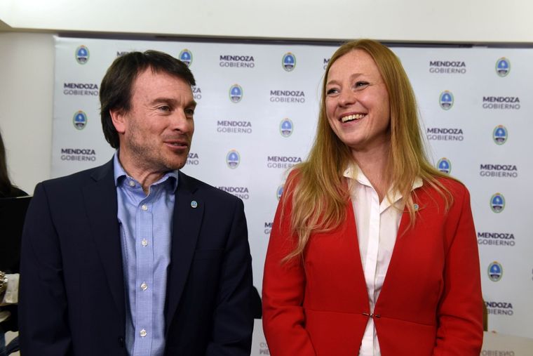 Nieri y Allasino El ministro de Gobierno Lisandro Nieri y la Ministra de Hacienda Paula Allasino.