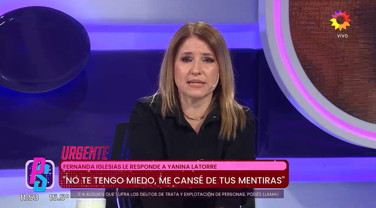 Fernanda Iglesias destruyó a Yanina Latorre. Foto: captura de video/ El Trece. Fernanda Iglesias destruyó a Yanina Latorre. Foto: captura de video/ El Trece.