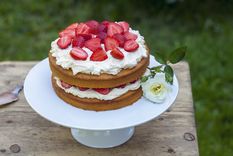 Prepará esta receta de torta de frutillas con crema y conquistá a tu familia.