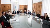 El Consejo de Mayo volvió a reunirse en la Casa Rosada para discutir la reforma fiscal y leyes productivas. El Consejo de Mayo volvió a reunirse en la Casa Rosada para discutir la reforma fiscal y leyes productivas.