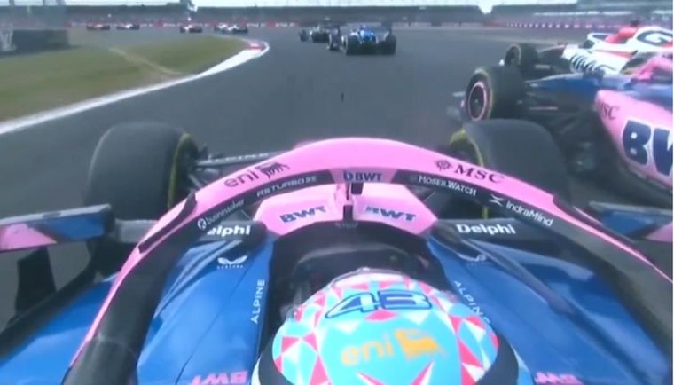 Franco Colapinto y Pierre Gasly protagonizaron un tenso momento en la largada del GP de Gran Bretaña.