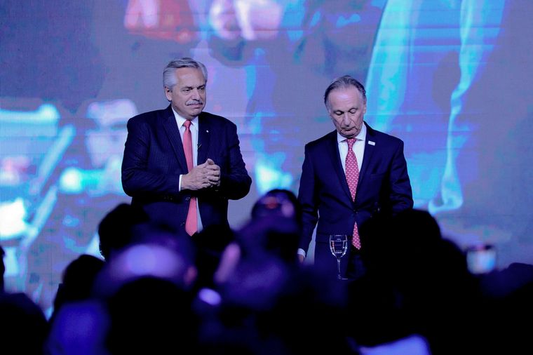 Alberto Fernández estuvo en la convención de la construcción. Foto: Télam