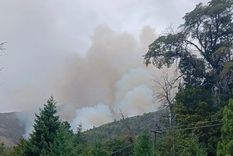El incendio se originó el sábado 22 de febrero en el cerro Meta Foto: X @CatClaudio