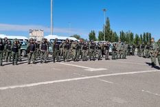 La Gendarmería liberó un corte de ruta en Neuquén. Foto: Ministerio de Seguridad