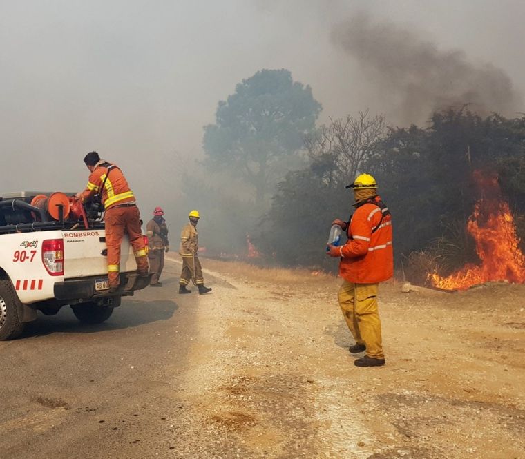 El hombre fue alcanzado por las llamas y murió calcinado