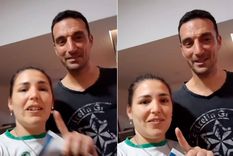Scaloni sonrió y contestó bueno cuando una hincha le pidió que no se vaya de la Selección en nombre de 40 millones de argentinos Foto: @aracasco518 (cuenta de Tik Tok)