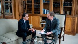 El gobernador de Jujuy, Carlos Sadir, junto al ministro del Interior, Diego Santilli, en Casa Rosada. El gobernador de Jujuy, Carlos Sadir, junto al ministro del Interior, Diego Santilli, en Casa Rosada.