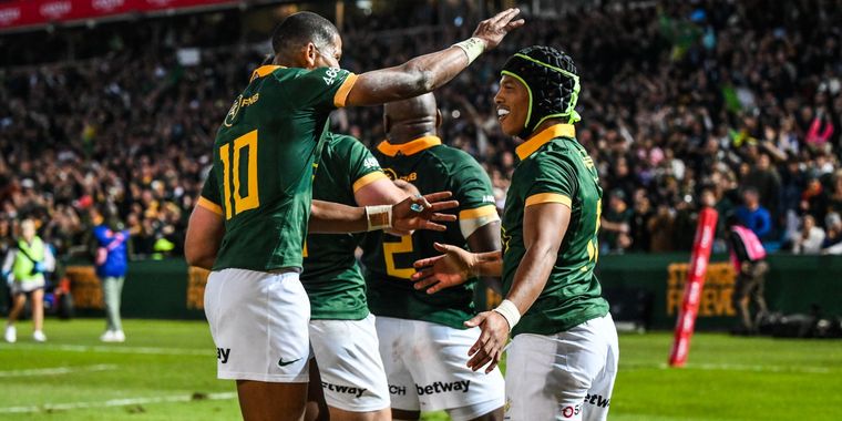 Sudáfrica comenzó con el pie derecho el torneo. Foto: @Springboks
