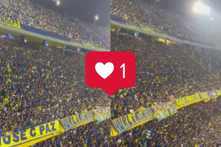 Una figura del fútbol mundial le dio me gusta a un video de la hinchada de Boca en la Bombonera.