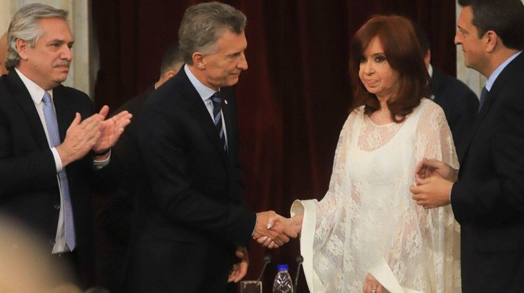 Cristina Kirchner y Mauricio Macri.