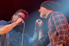 El Enano y El Cebolla, los cantantes de La Vela Puerca.
