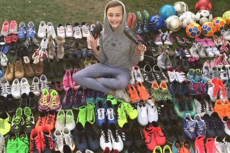 Vi a chicos jugar descalzos al futbol y le pregunté a mi mamá porque pasaba eso, así comenzó todo dijo Zoe Puente Foto: Zoe Puente