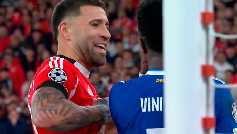 El cruce entre Otamendi y Vinícius generó una gran repercución.
